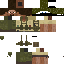 Black skin: raw texture render