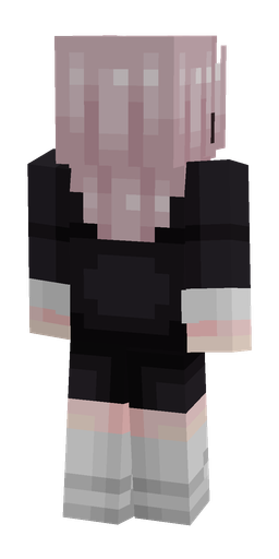 Black skin: body, back render