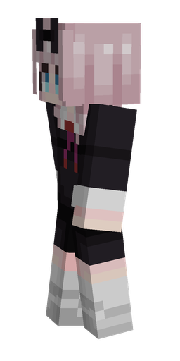 Black skin: body, left side render