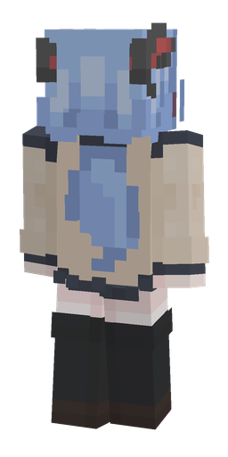 Black skin: body, back render