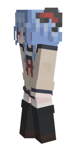 Black skin: body, left side render