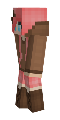 Brown skin: body, left side render