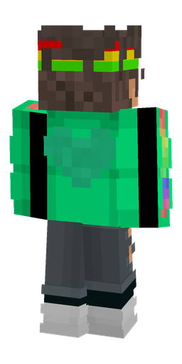Black skin: body, back render