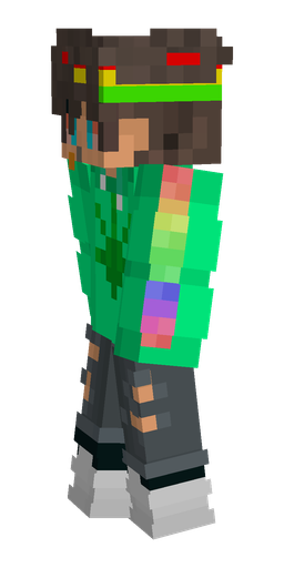 Black skin: body, left side render