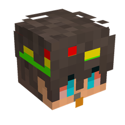 Black skin: head render