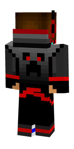 Black skin: body, back render