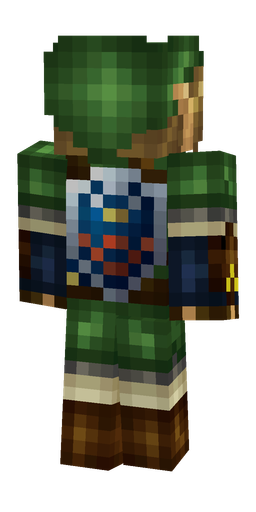 Black skin: body, back render