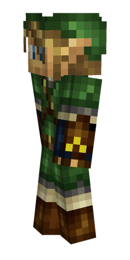 Black skin: body, left side render