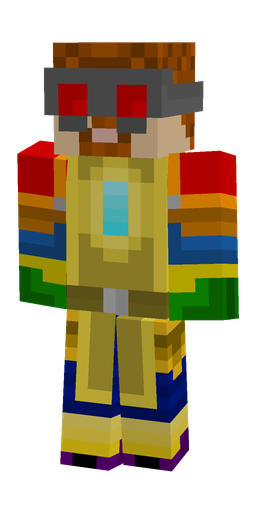 Blue skin: body, front render