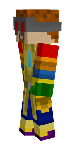 Blue skin: body, left side render