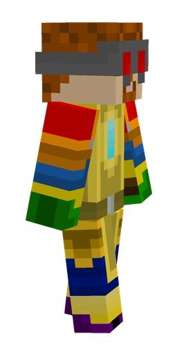 Blue skin: body, right side render