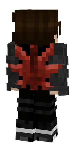 Black skin: body, back render