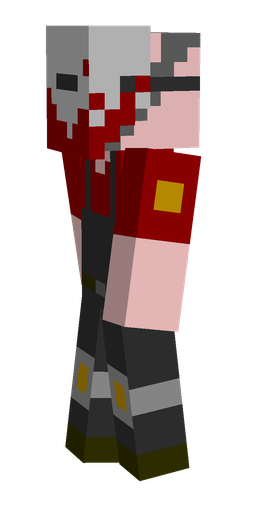 Black skin: body, left side render