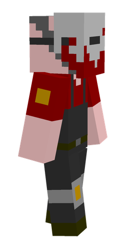 Black skin: body, right side render