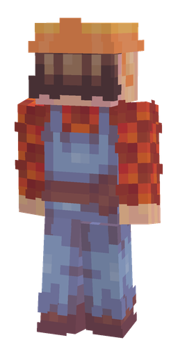 Blue skin: body, back render
