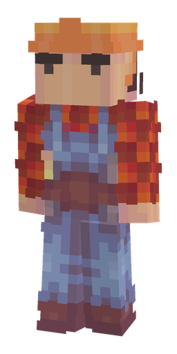 Blue skin: body, front render