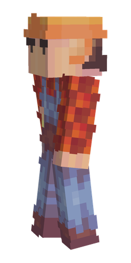 Blue skin: body, left side render
