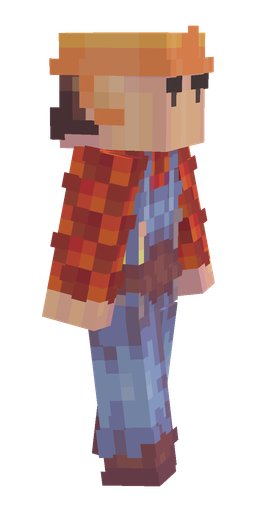 Blue skin: body, right side render