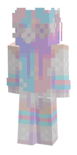 Blue skin: body, back render
