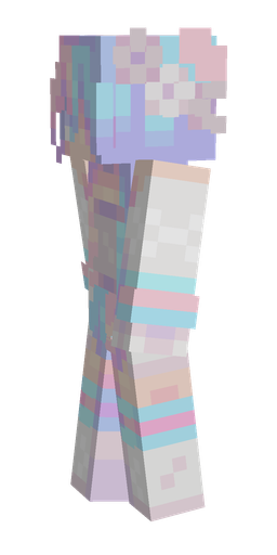 Blue skin: body, left side render