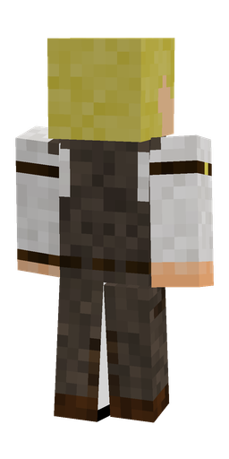 Brown skin: body, back render