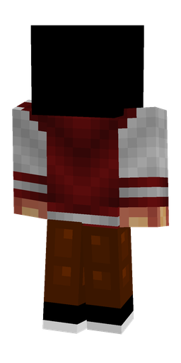 Black skin: body, back render