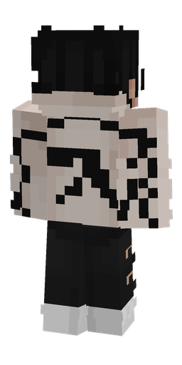 Black skin: body, back render