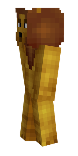 Brown skin: body, left side render