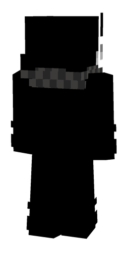 Black skin: body, back render