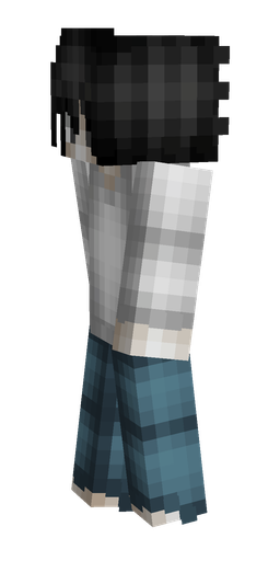 Black skin: body, left side render