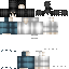 Black skin: raw texture render