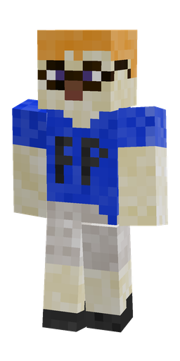 Blue skin: body, front render