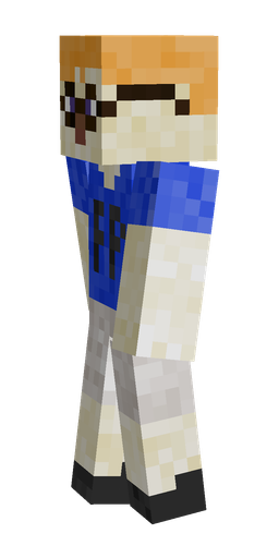 Blue skin: body, left side render
