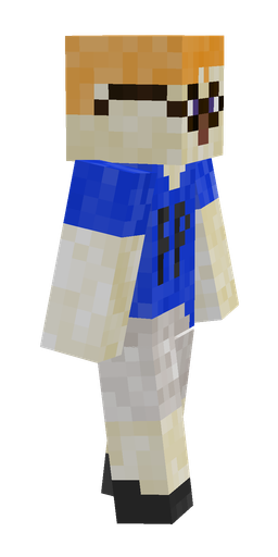 Blue skin: body, right side render