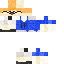 Blue skin: raw texture render