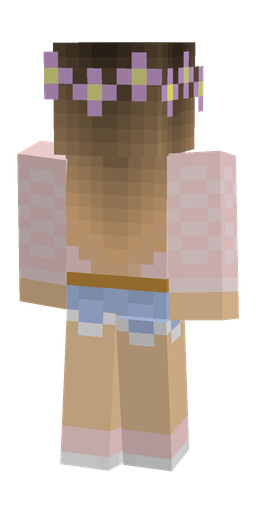 Brown skin: body, back render