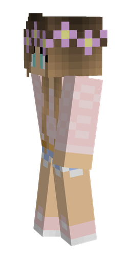 Brown skin: body, left side render
