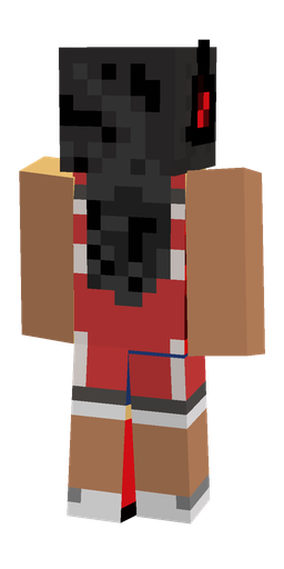 Black skin: body, back render