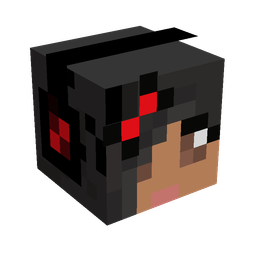 Black skin: head render