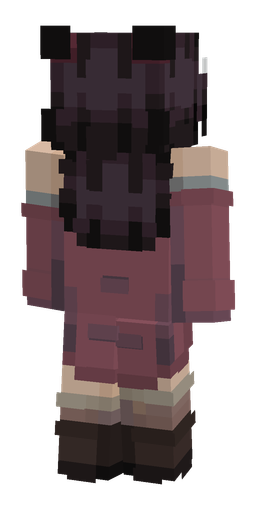 Black skin: body, back render
