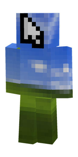 Blue skin: body, front render