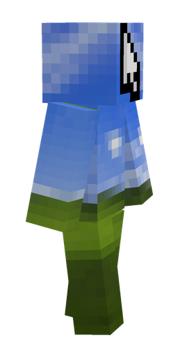 Blue skin: body, right side render