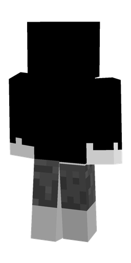 Black skin: body, back render