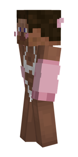 Brown skin: body, left side render