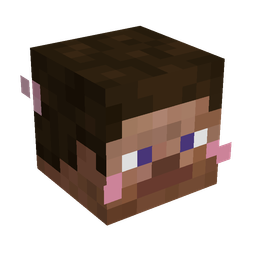 Brown skin: head render
