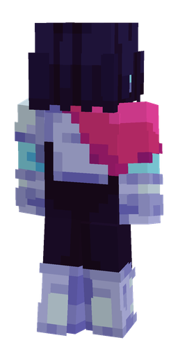 Black skin: body, back render