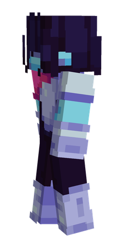 Black skin: body, left side render