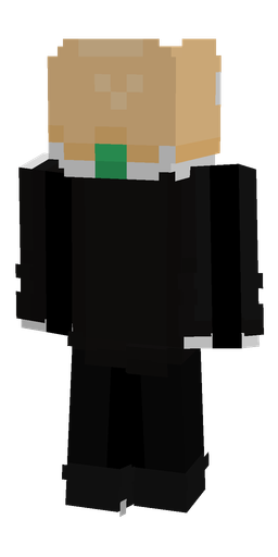Black skin: body, back render