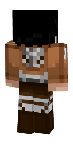Black skin: body, back render