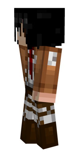 Black skin: body, left side render